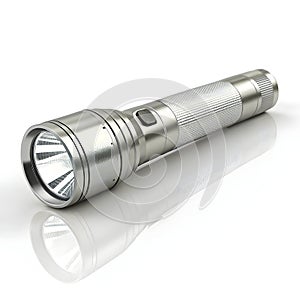 3D flashlight isolated on white background