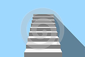 3d flat clear stair vector design