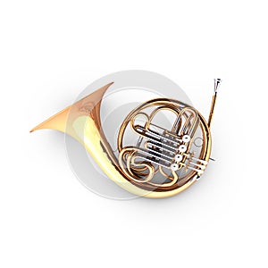 French horn (cor) 3D