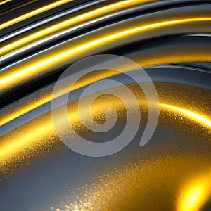 3D futuristic hyper-realistic liquid metal texture with mirror shine photo