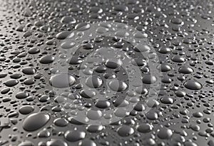 3D futuristic hyper-realistic liquid metal texture with mirror shine photo