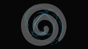 3d Futuristic user interface. Technological background