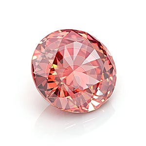 3D Gemstone Icon Isolated on White Background