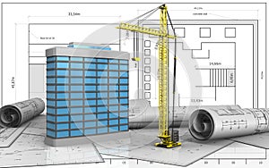 3d of generic building