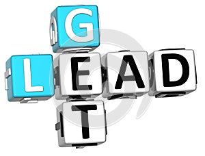 3D Get Lead Crossword