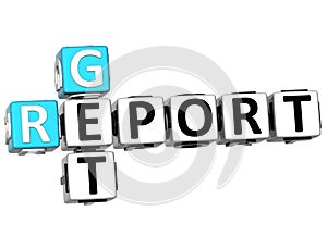 3D Get Report Crossword