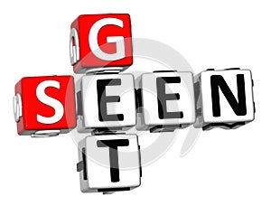 3D Get Seen Crossword