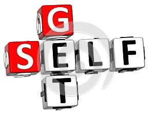 3D Get Self text Crossword