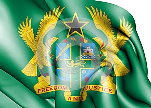 3D Ghana coat of arms. photo