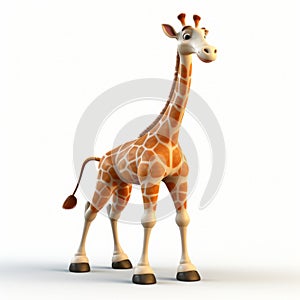 Cartoon 3d Giraffe Image With Low Depth Of Field photo