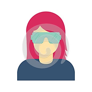 3d glasses  Flat inside vector icon which can easily modify or edit