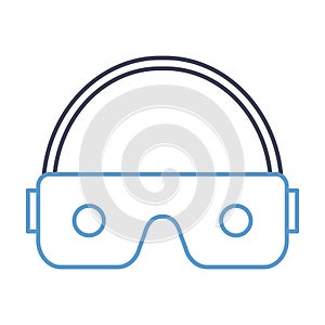 3d glasses Flat inside vector icon which can easily modify or edit