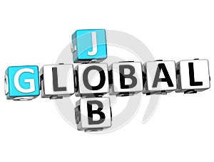 3D Global Cloud Job Crossword cube words