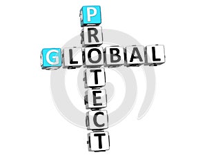3D Global Protect Crossword text