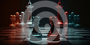 3D Glossy Chess Pawn AI Generated