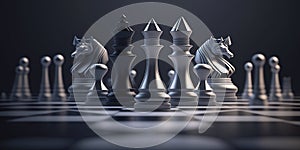 3D Glossy Chess Pawn AI Generated
