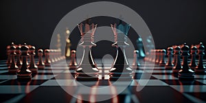 3D Glossy Chess Pawn AI Generated