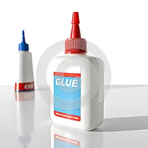 3D glue isolated on white background