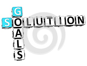 3D Goals Solution Crossword