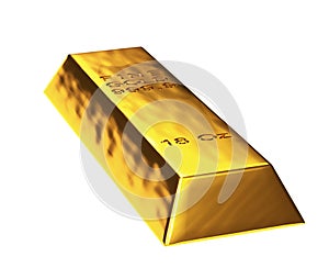 3d gold bar
