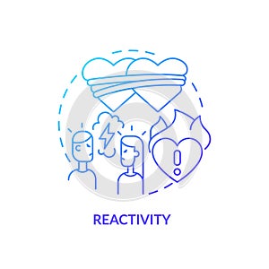 2D gradient icon reactivity concept photo