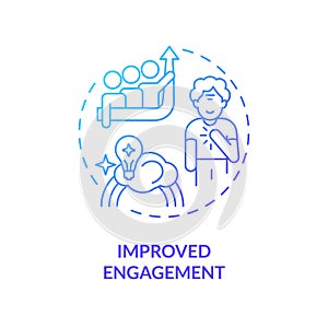 2D gradient improved engagement thin line concept