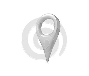 3D gray map pointer. 3D rendering