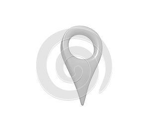 3D gray map pointer. 3D rendering