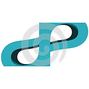 3d green wavy company logo photo