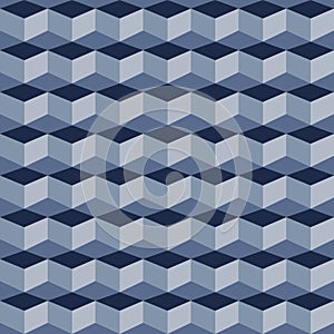3D GREY SQUARES BACKGROUND PATTERN WALLART