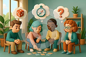 3D group decision-making with choices and uncertainty