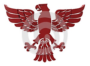 3D hawk illustration