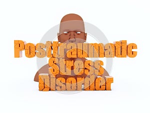 3d head and posttraumatic stress disorder photo