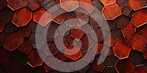 3D Hexagonal Texture Background Design , Abstract 3D Hexagon Pattern Rendering , Geometric Hexagonal 3D Texture Background