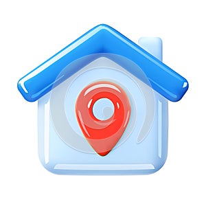 3d home icon.