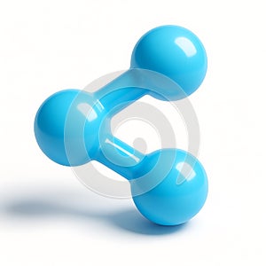 3d icon of a blue share 3d icon isolated on white background