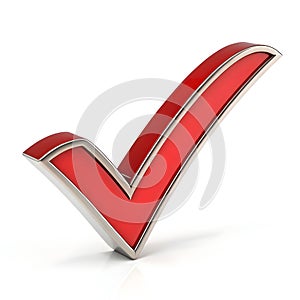 3D check mark sign UI icon