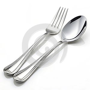 Fork and Spoon 3D Icon