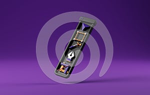 3D Icon Graphic Editing Tools and Creative Innovation. 3D render