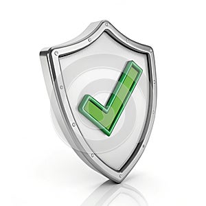 System Protection 3D Illustration isolated on white background