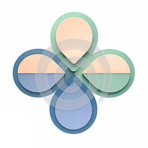 3D icon, Reflected Soft Geometry
