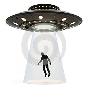 Human abduction 3D icon photo