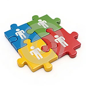 Teamwork 3D Icon photo