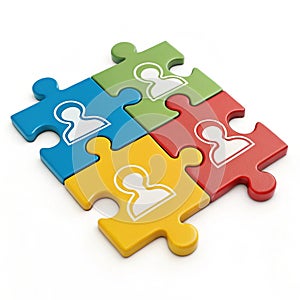 Teamwork 3D Icon photo