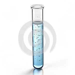Test Tube 3D Icon isolated on white background photo