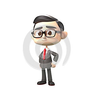 3d icon thumb up Ok sign and gesture language concept. Young smiling man cartoon character standing showing ok sign with fingers