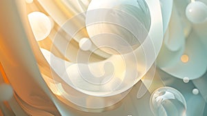 3d illustration of abstract geometric composition,digital art works. Computer generated image.