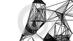 Abstract geometric polygonal structure