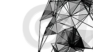 Abstract geometric polygonal structure