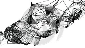 Abstract geometric polygonal structure